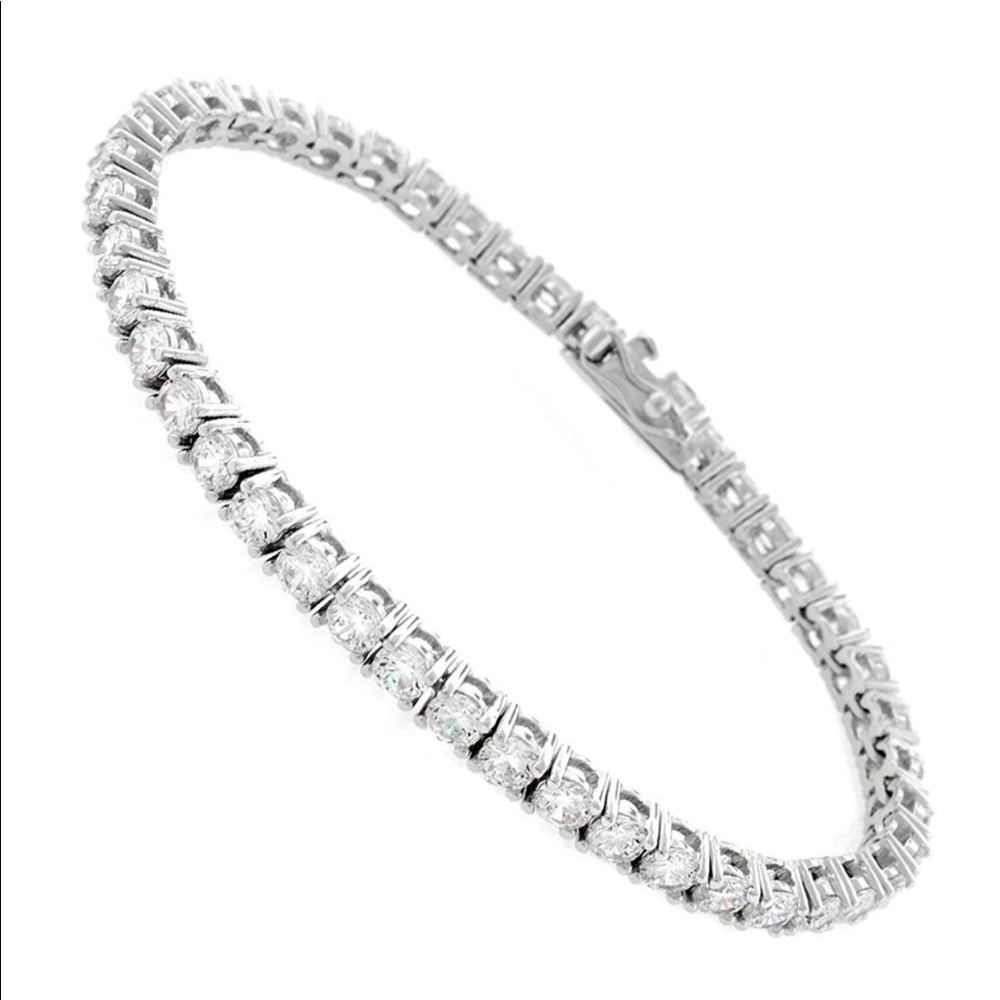 Sterling Silver 4mm CZ Tennis Bracelet